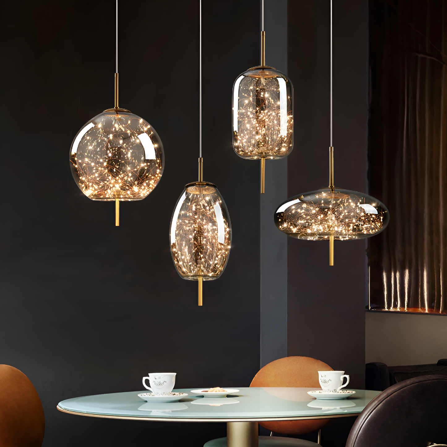 Elegant Glass Modern Pendant Light