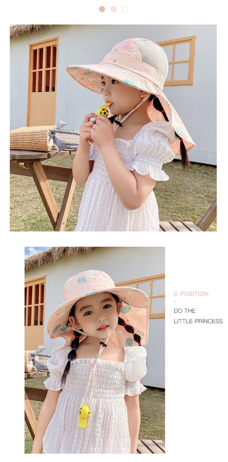 Kids UV Protective Sun Hat with Adjustable Strap