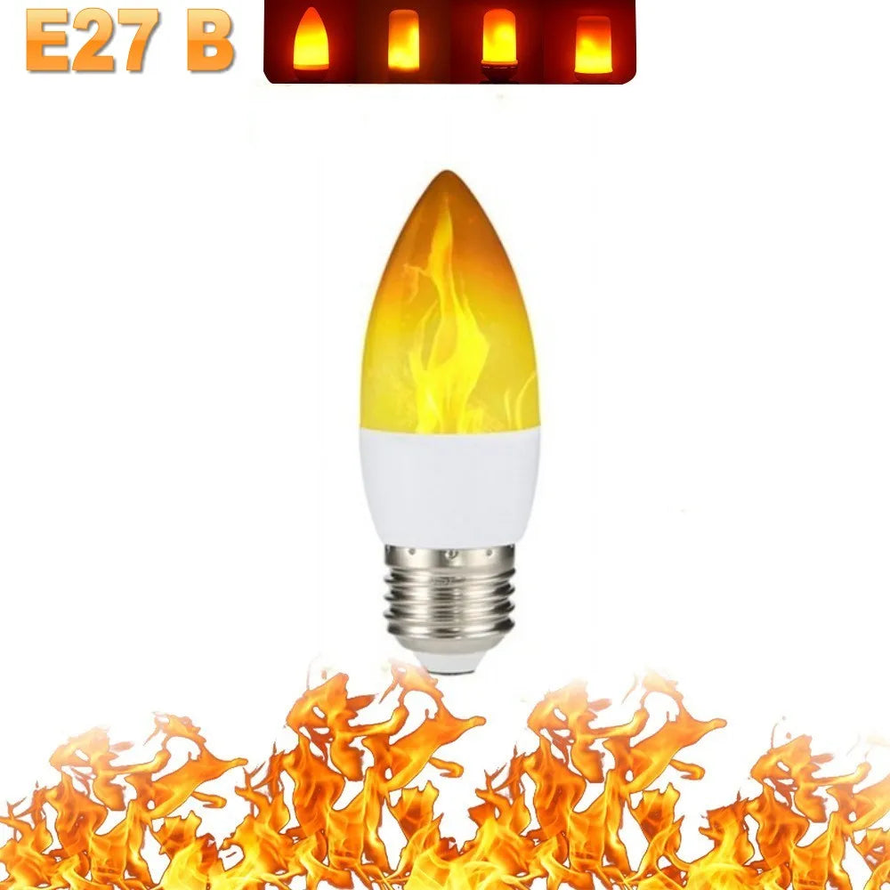 Colorful LED Flame Effect Party Lamp