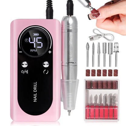 Compact Rechargeable Nail Drill for Acrylic Nails
