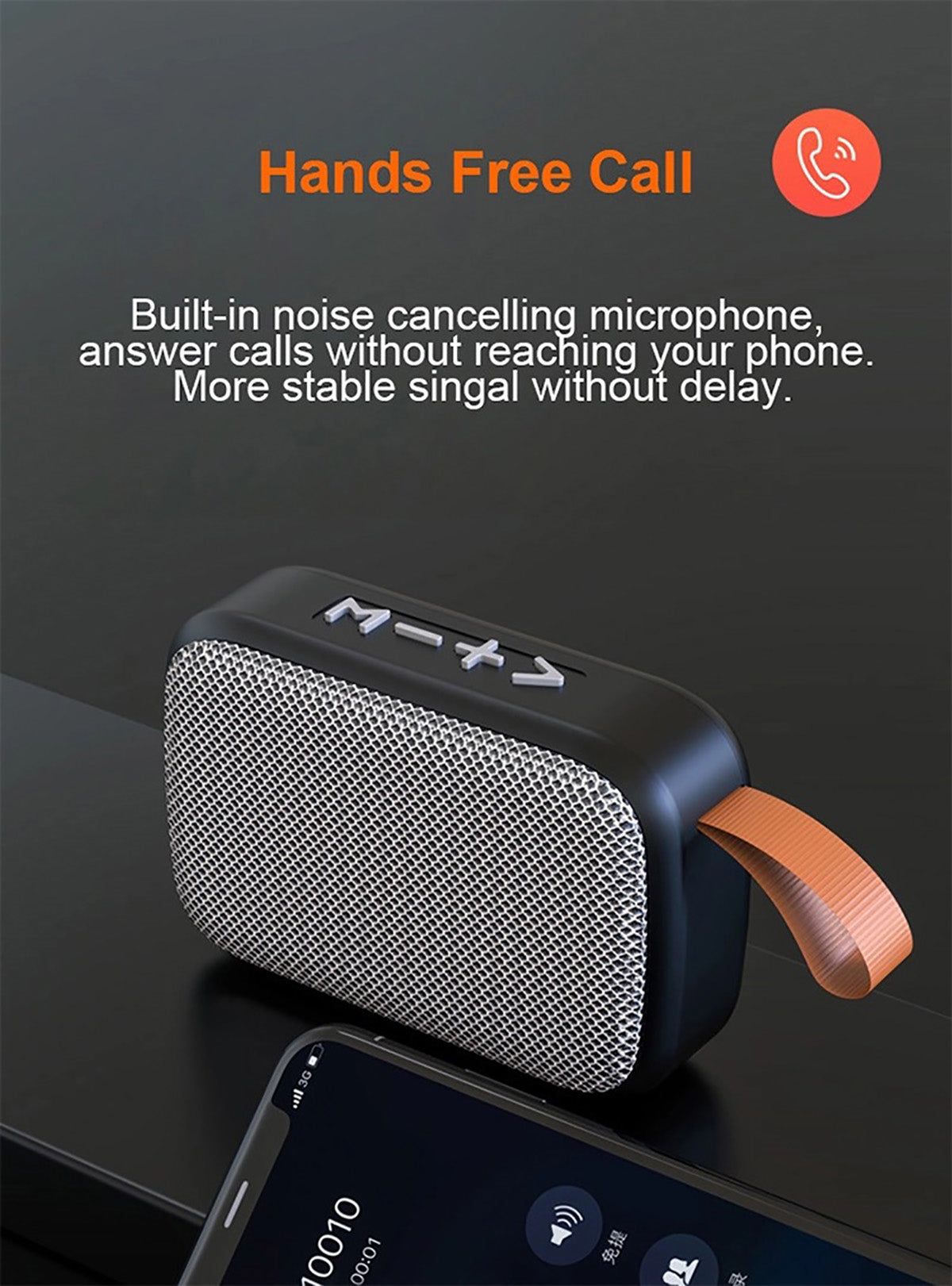 Compact Wireless Bluetooth Speaker with Hi-Fi Stereo Sound
