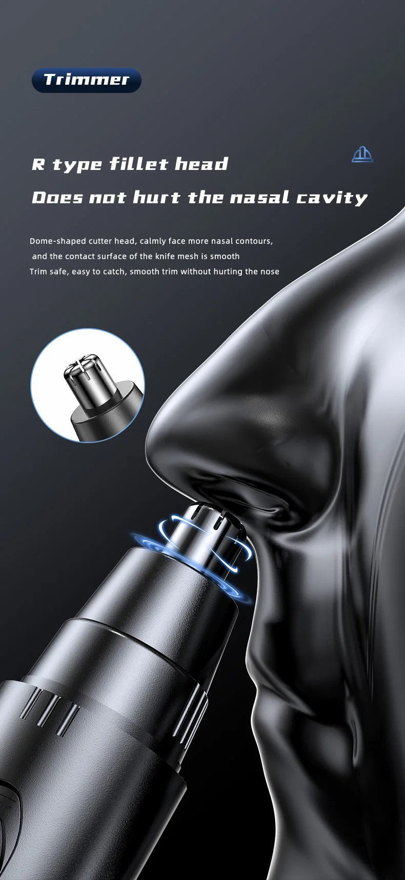 Easy Use Nose Ear Trimmer for Men Women