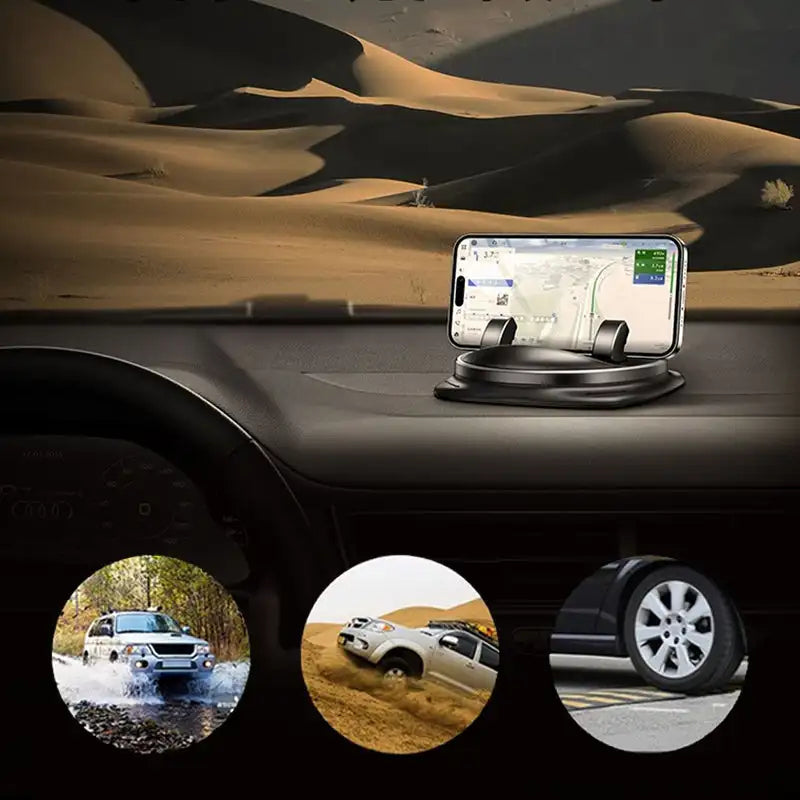 Easy Fit Universal Car Phone Mount with 360 Rotation