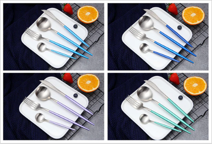 Elegant 24-Piece Silverware Set for Fine Dining