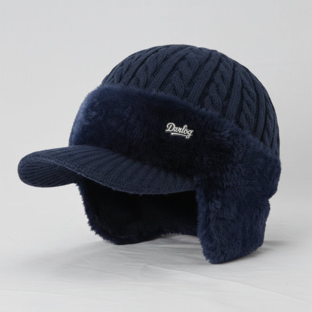 Warm Insulated Beanie Hat for Cold Weather