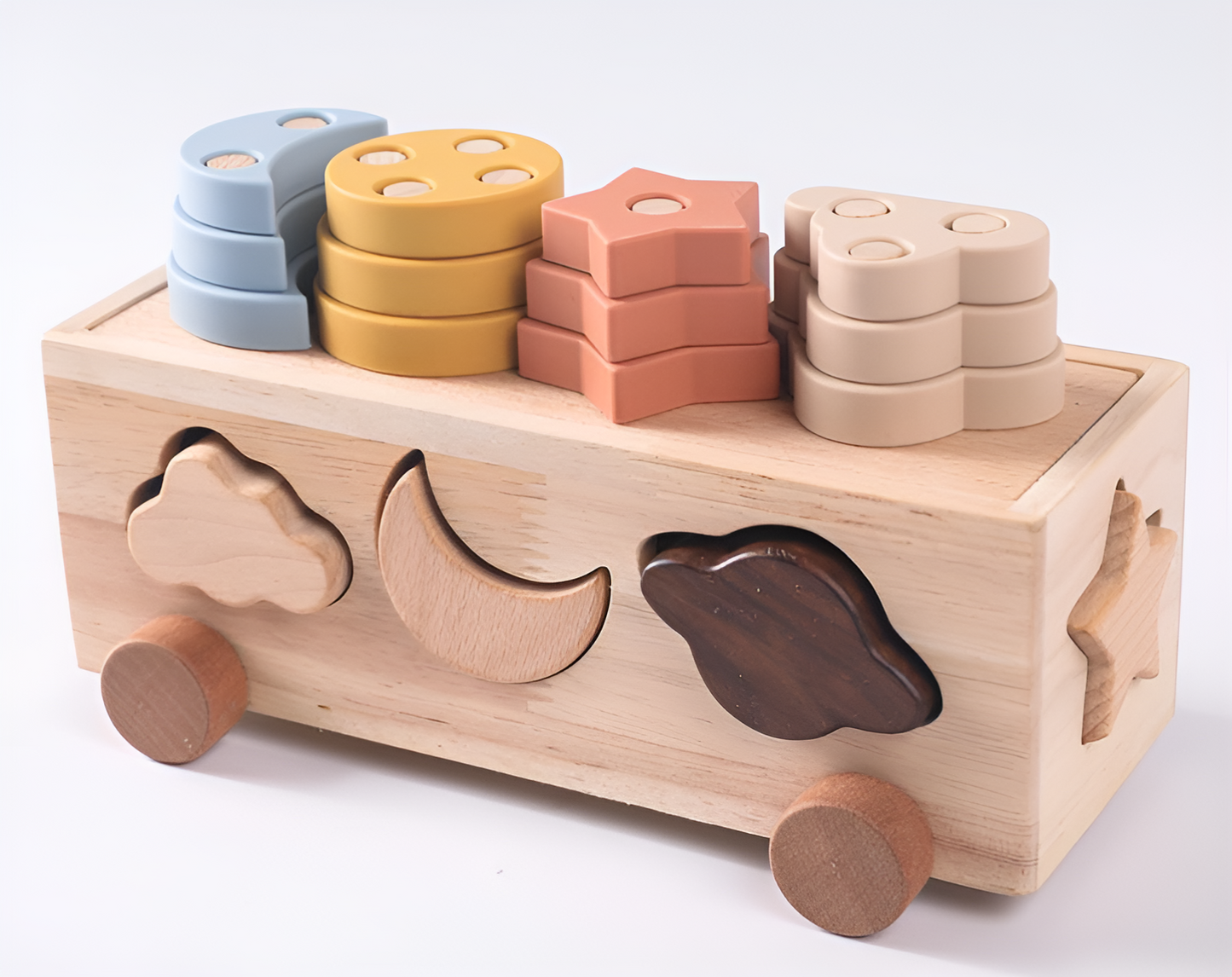 Colorful Kids Silicone Stacking Blocks Toy