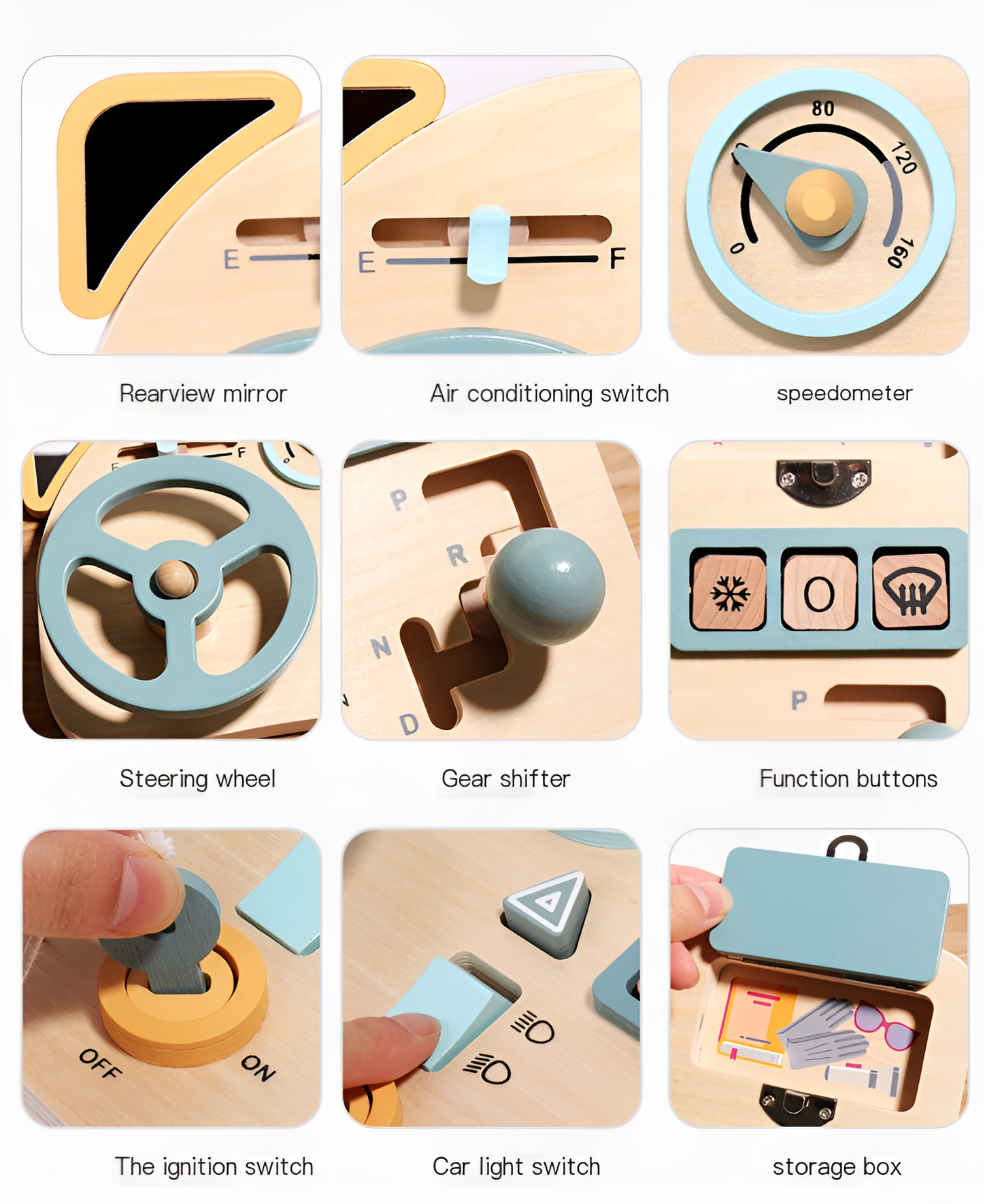 Portable Travel Montessori Activity Board