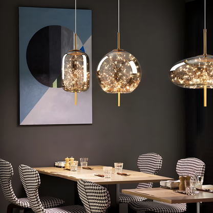Elegant Glass Modern Pendant Light