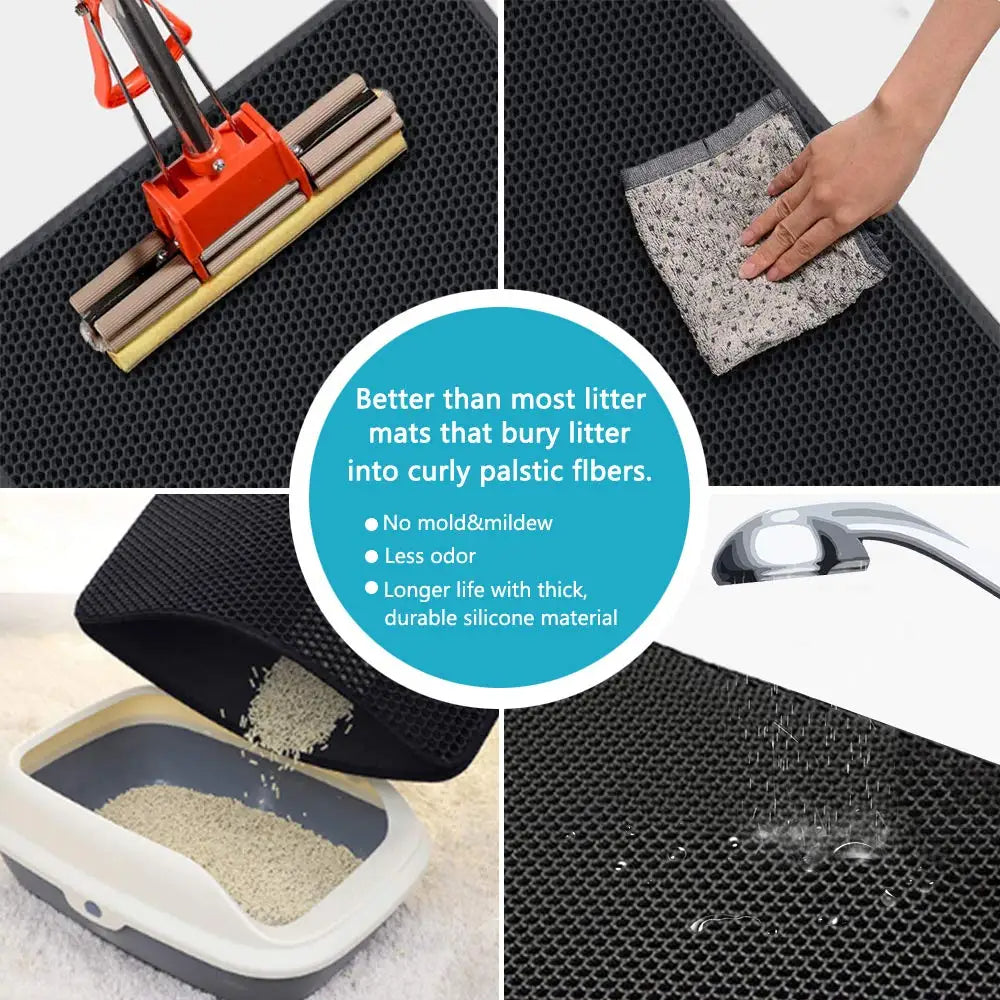Waterproof Pet Litter Box Mat Protector
