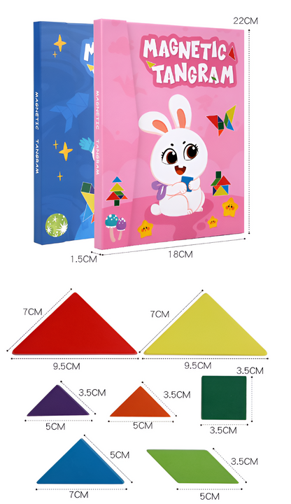 Educational Magnetic Puzzle Book for Kids