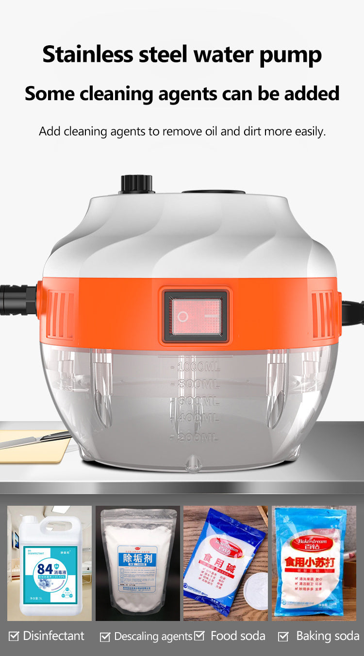 Heavy Duty 2800W Steam Cleaner for Home and Car