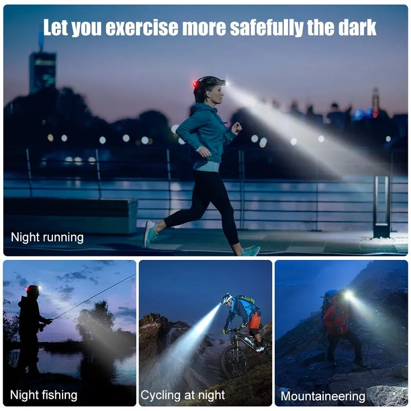 Bright Rechargeable LED Head Torch Light