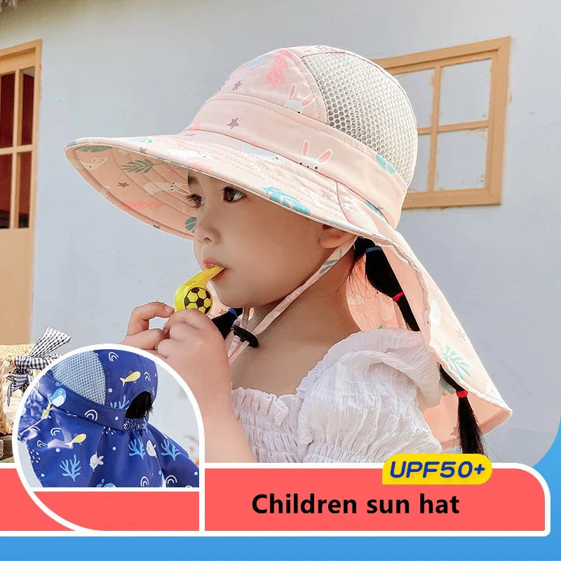 Kids UV Protective Sun Hat with Adjustable Strap