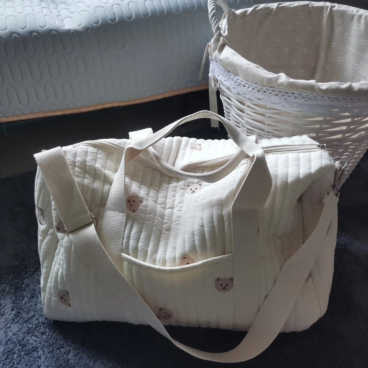 Luxury Mom Tote Bag - Large Travel Maternity Bag