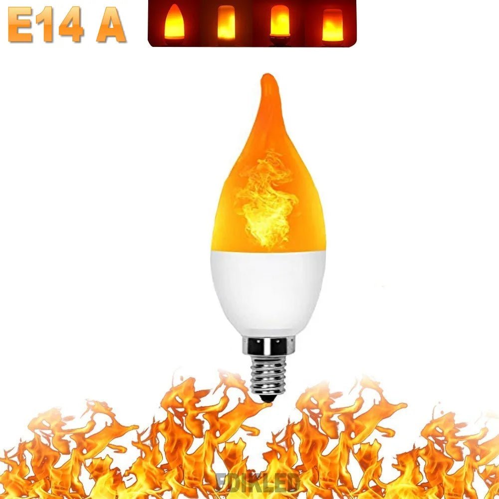 Colorful LED Flame Effect Party Lamp