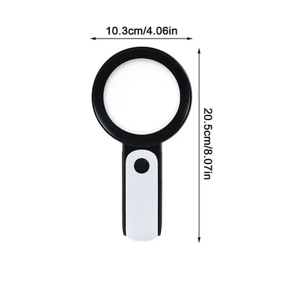 Easy Grip 30x Magnifying Glass for Reading