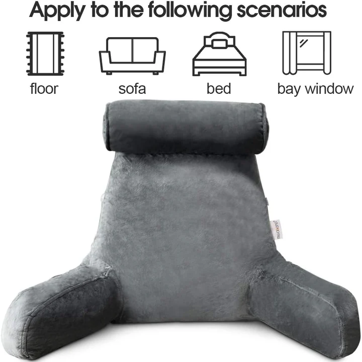 Comfortable Bed Rest Pillow with Arms