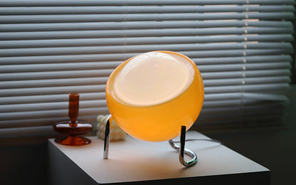 Vintage Glass Desk Lamp - Soft Nordic Table Light