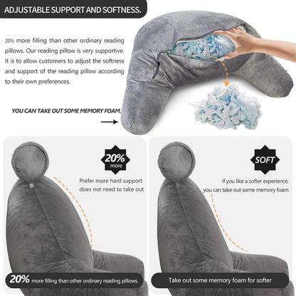 Comfortable Bed Rest Pillow with Arms