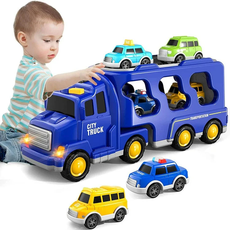 Fun Kids Toy Truck Set with Lights and Sounds