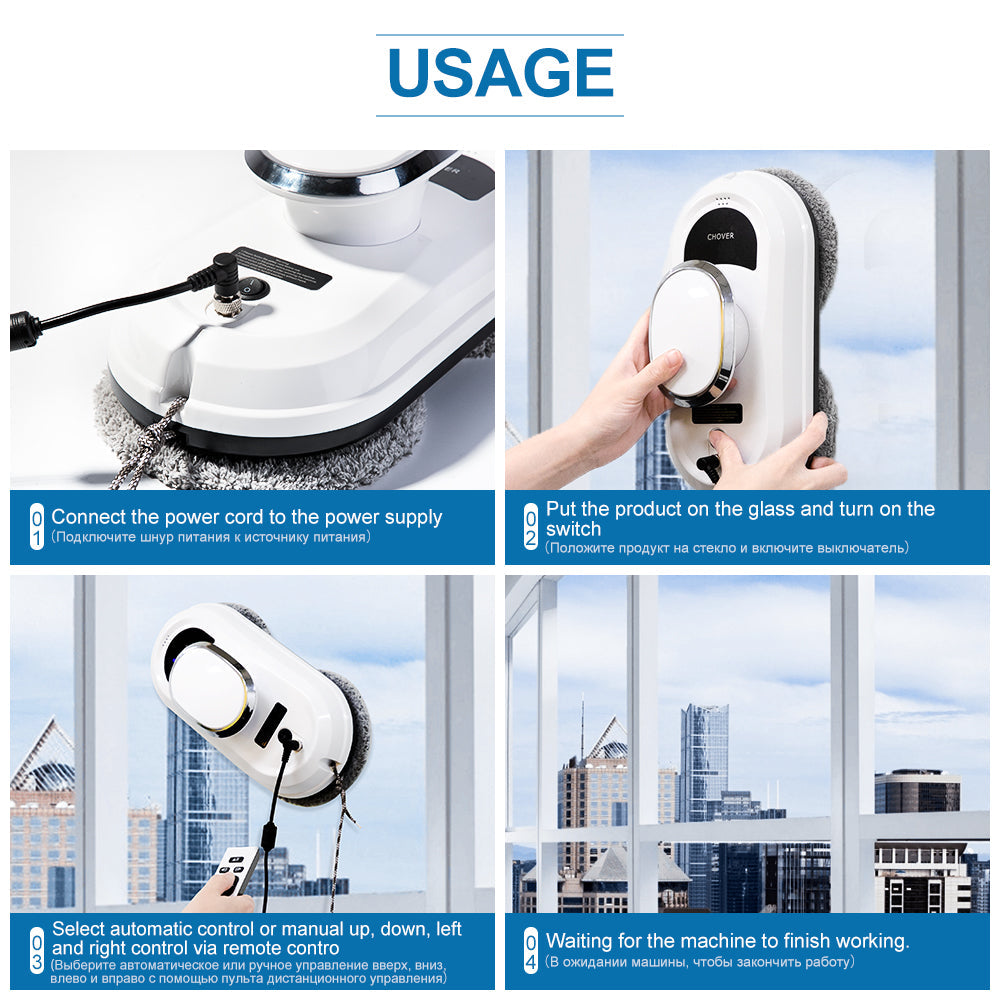 Automatic Remote Control Window Vacuum Cleaner