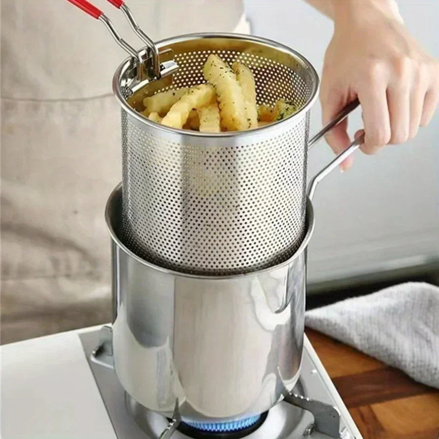 Large Electric Fryer With Basket