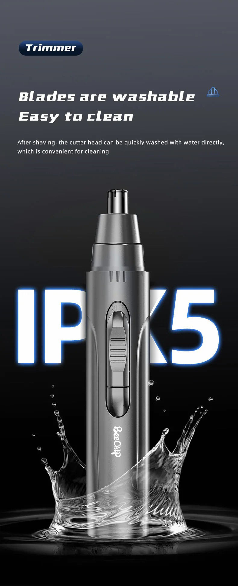 Easy Use Nose Ear Trimmer for Men Women