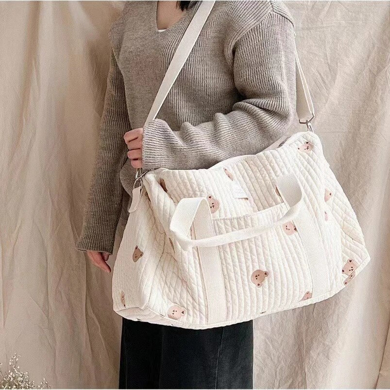 Luxury Mom Tote Bag - Large Travel Maternity Bag