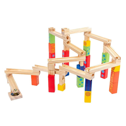 Fun Wooden Marble Coaster Building Set