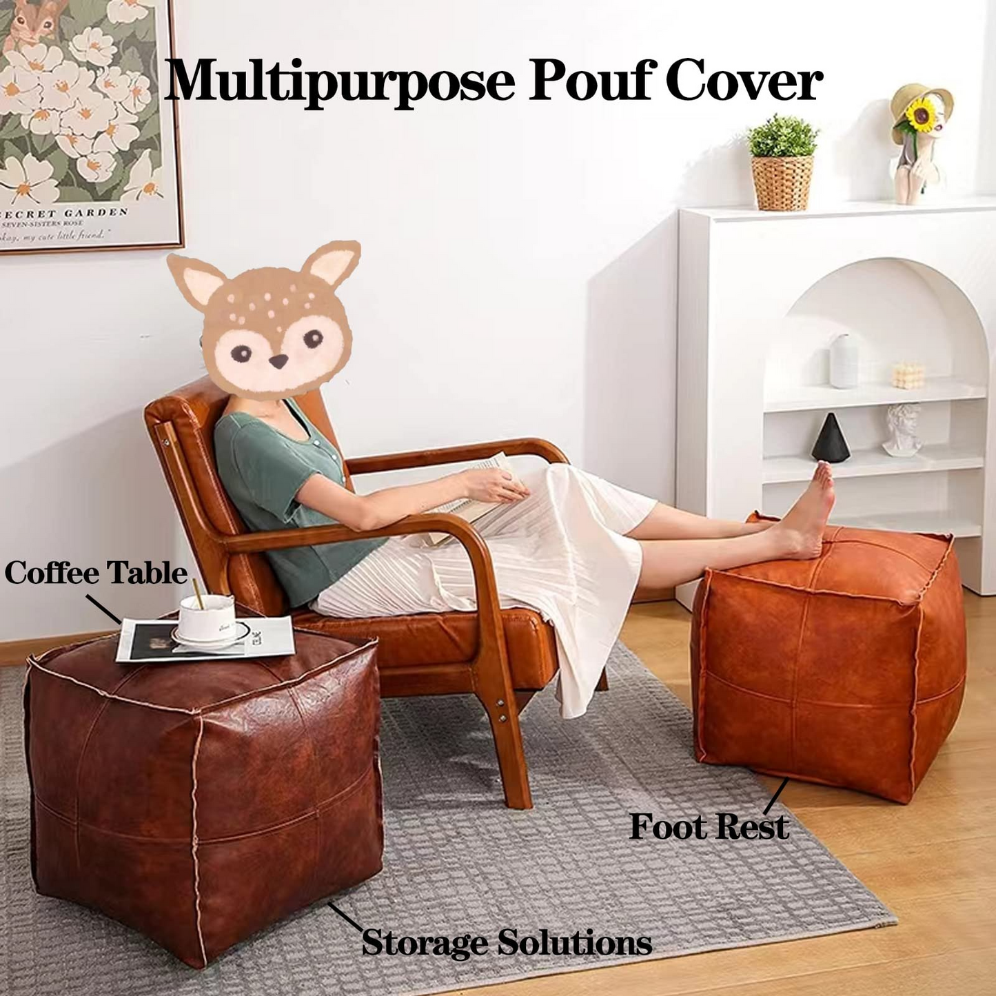 Hidden Storage Ottoman Seat