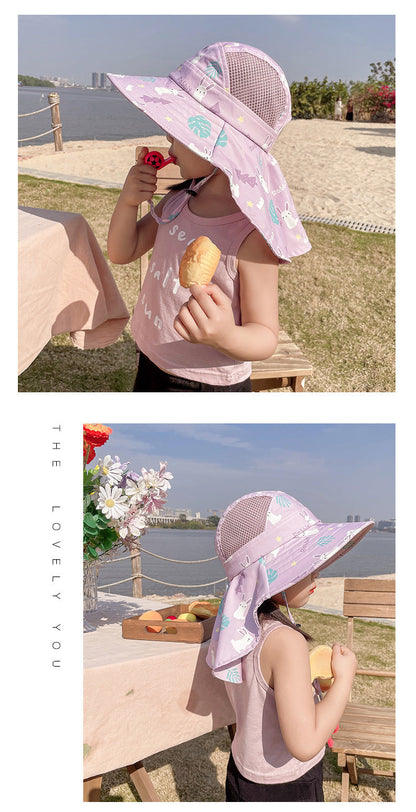 Kids UV Protective Sun Hat with Adjustable Strap