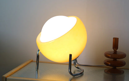 Vintage Glass Desk Lamp - Soft Nordic Table Light