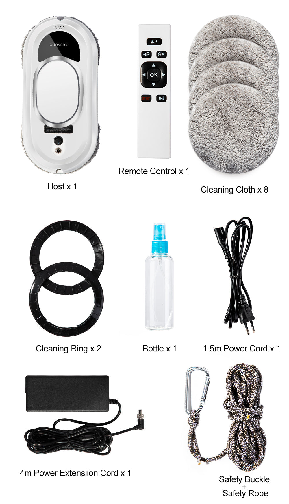 Automatic Remote Control Window Vacuum Cleaner