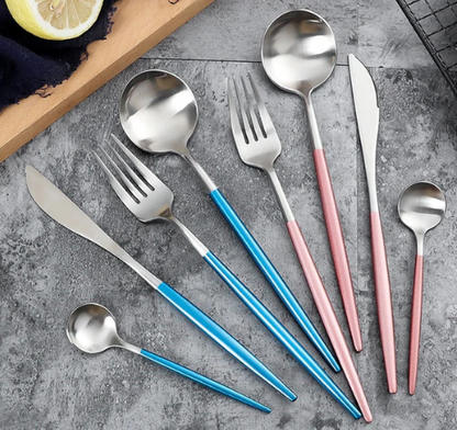 Elegant 24-Piece Silverware Set for Fine Dining