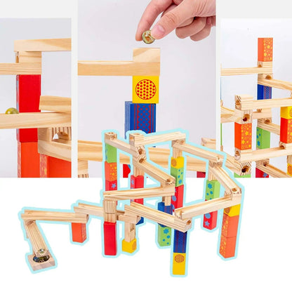 Fun Wooden Marble Coaster Building Set