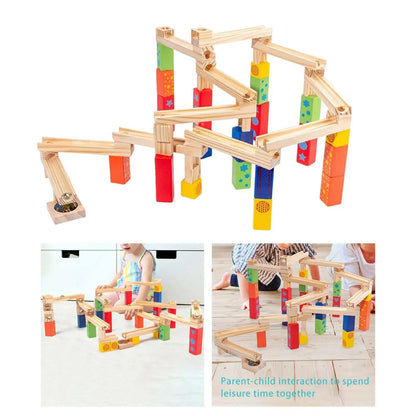 Fun Wooden Marble Coaster Building Set