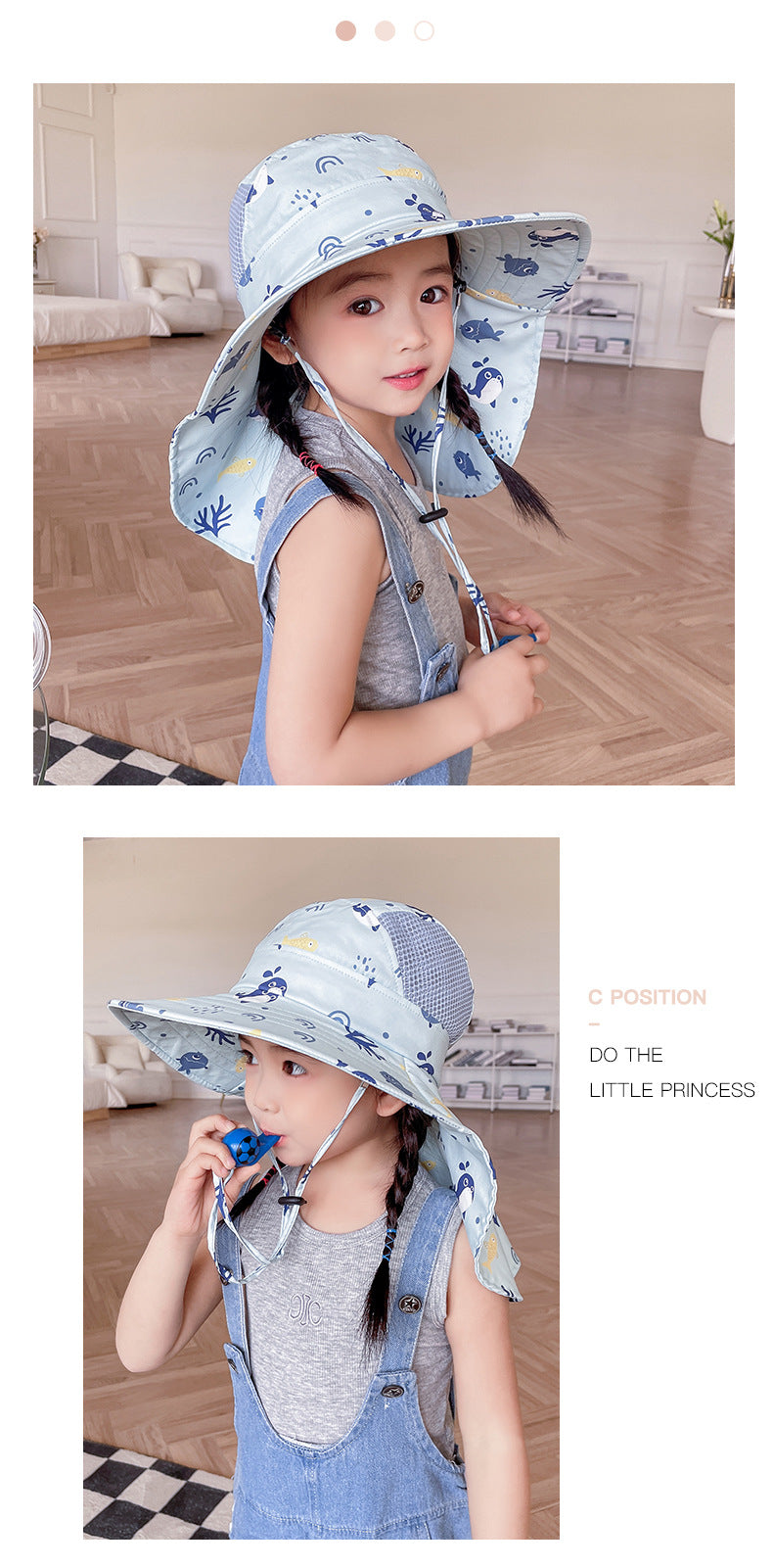 Kids UV Protective Sun Hat with Adjustable Strap