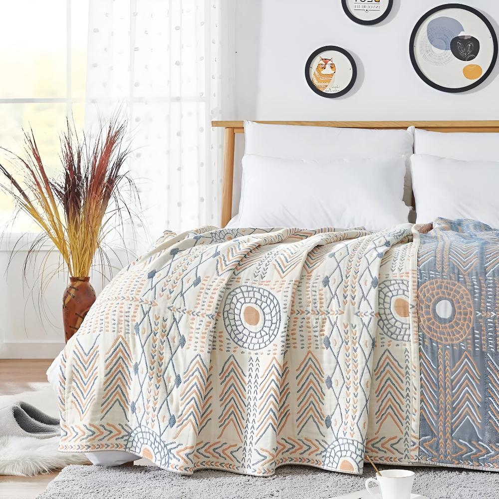 Soft Plush Reversible Throw Blanket - Fesara