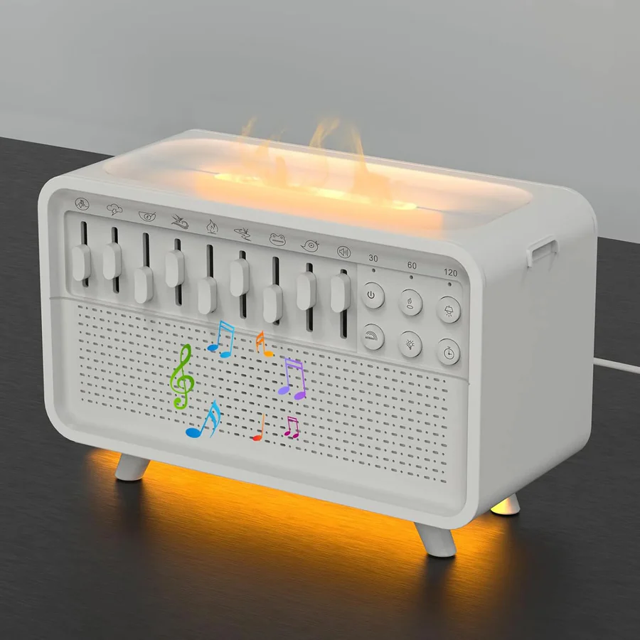 Soothing Sound Machine with Nightlight and Humidifier - Fesara