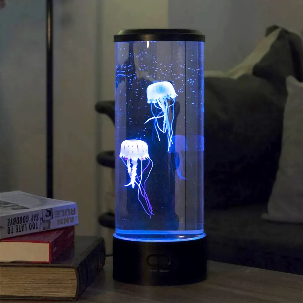 Soothing Ocean Glass Table Lamp