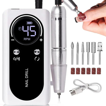 Compact Rechargeable Nail Drill for Acrylic Nails