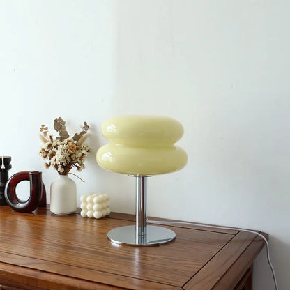 Elegant Glass Desk Lamp - Soft LED Light for Home - Fesara