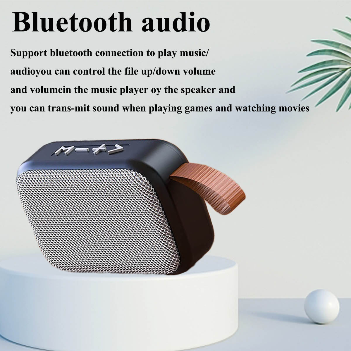 Compact Wireless Bluetooth Speaker with Hi-Fi Stereo Sound