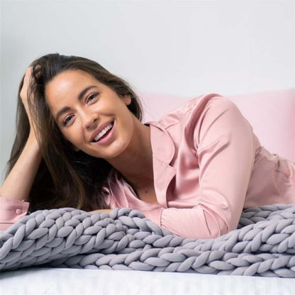 DreamWeave Knitted Weighted Blanket - Wild Eye Vision