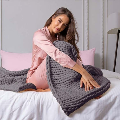 DreamWeave Knitted Weighted Blanket - Wild Eye Vision