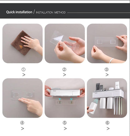 Easy Install Bathroom Organizer Set