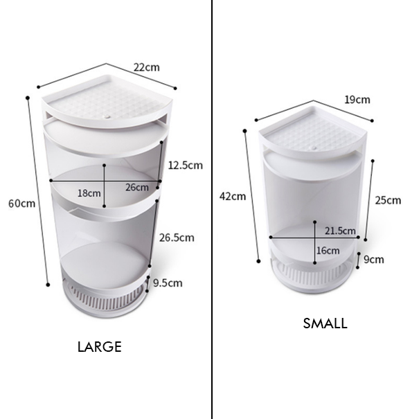 Easy Install 360 Degree Corner Shelf
