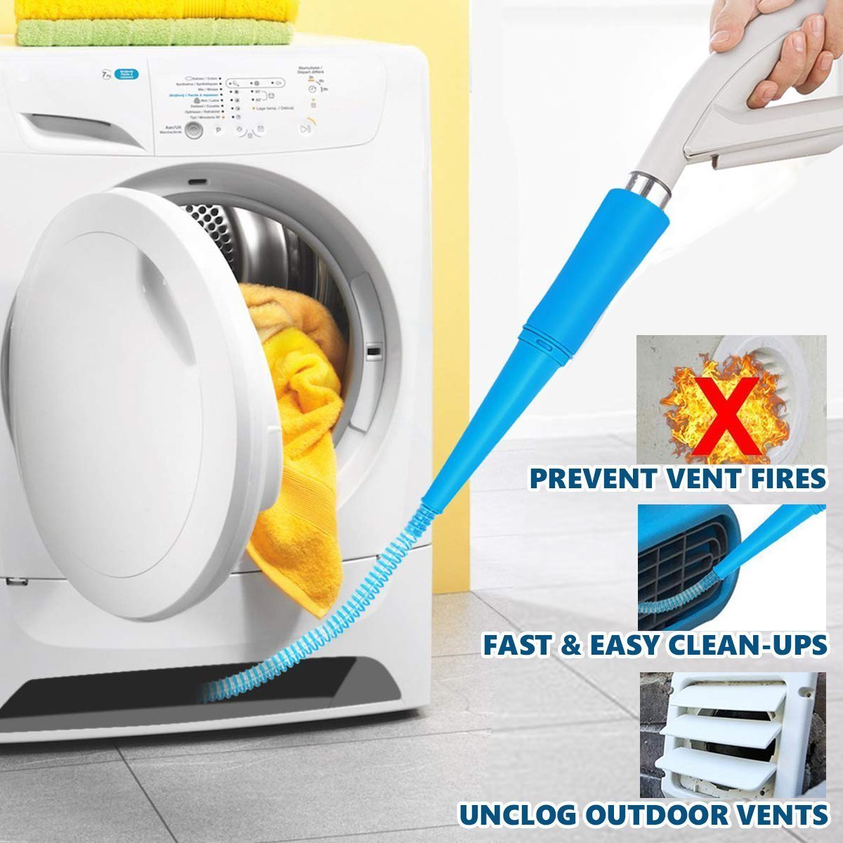 Dryer Lint Remover Vacuum Tool