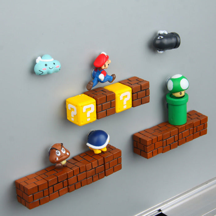 Fun Mario Fridge Magnets for Gamers - Home Decor