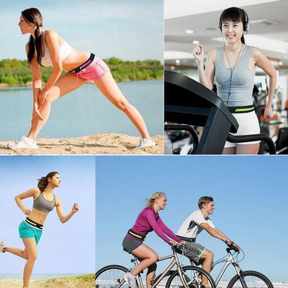 Sports Dual Pouch Waist Belt